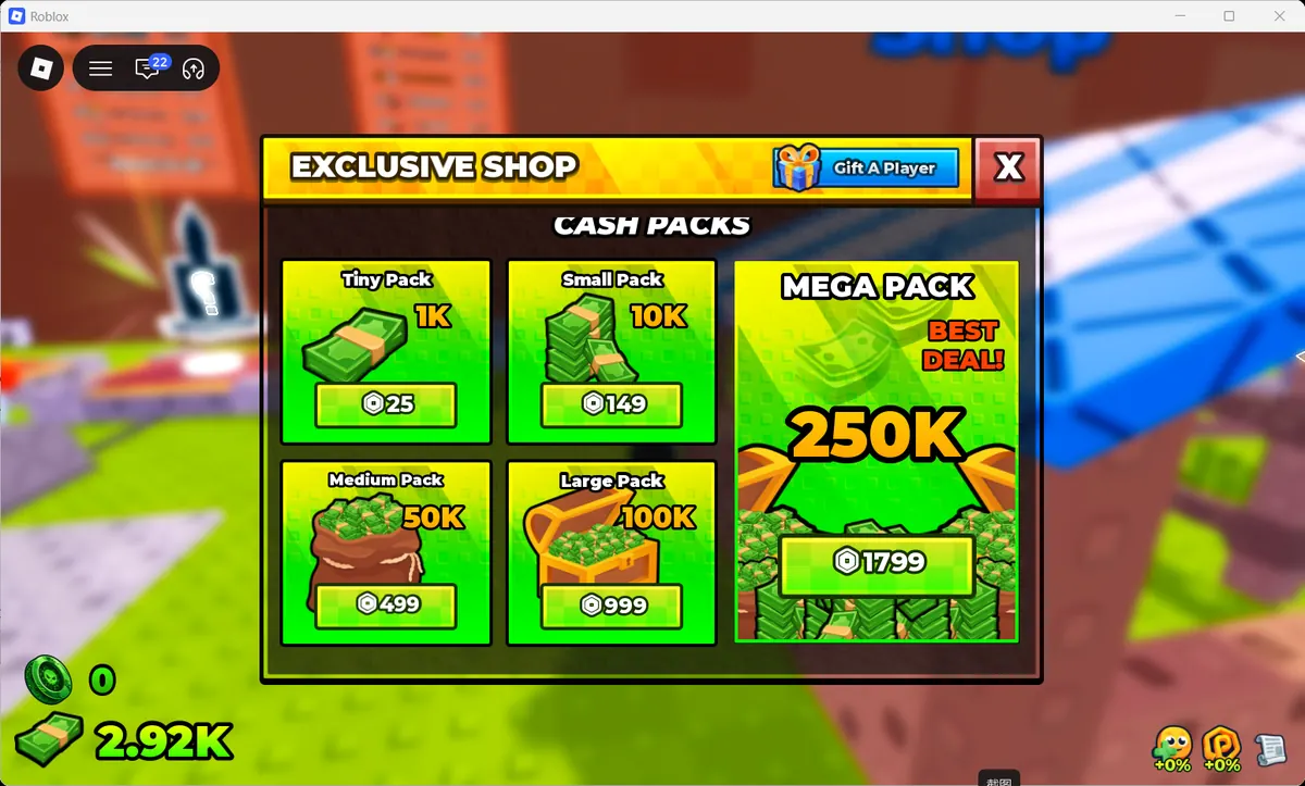 Build and Kill Zombies cash pack prices